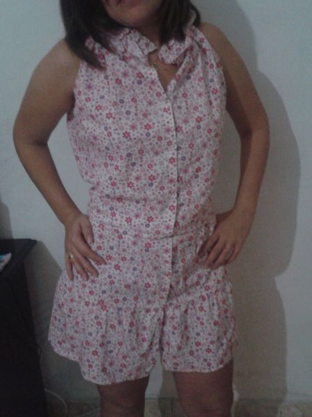 Vestido Tecido Florido M